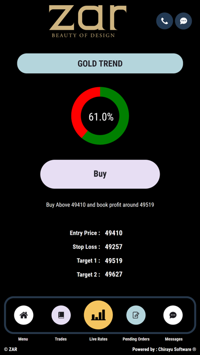 ZAR Bullion Screenshot