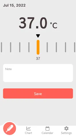 Game screenshot Body Temperature Notepad apk