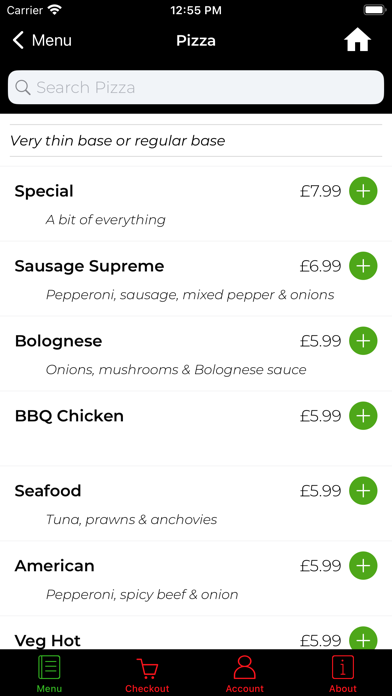 Avanti Pizza Screenshot