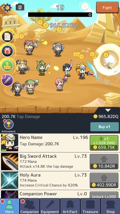 Cute Knights: Taptap Warriors Screenshot
