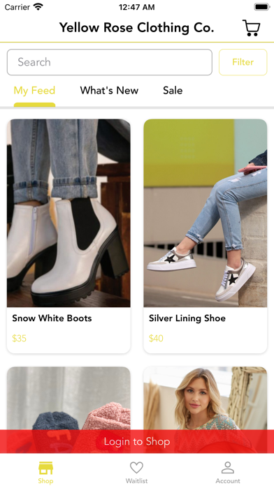 Yellow Rose Clothing Co. Screenshot