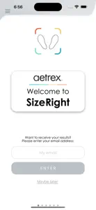 Aetrex SizeRight screenshot #1 for iPhone