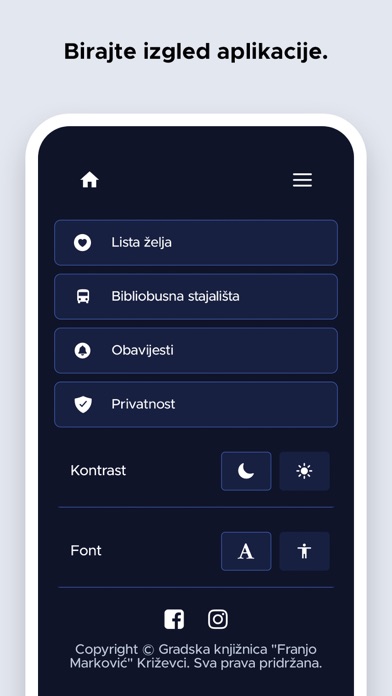 Gradska knjižnica Križevci Screenshot