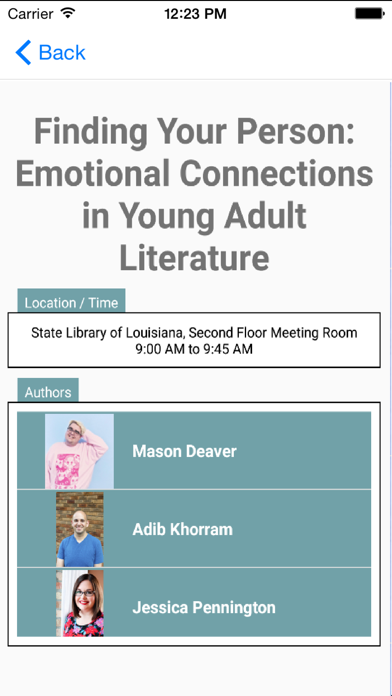 The Louisiana Book Festival Screenshot