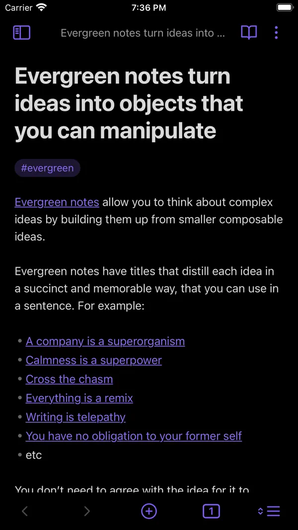 Obsidian - Connected Notes Screenshot 1