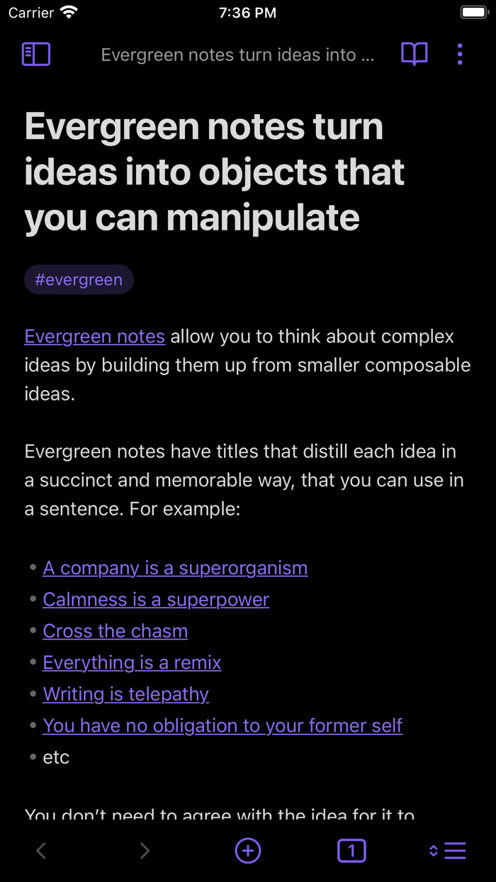 Obsidian - Connected Notes