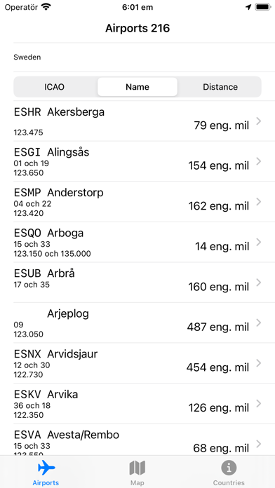 OpenAIP Airports Screenshot