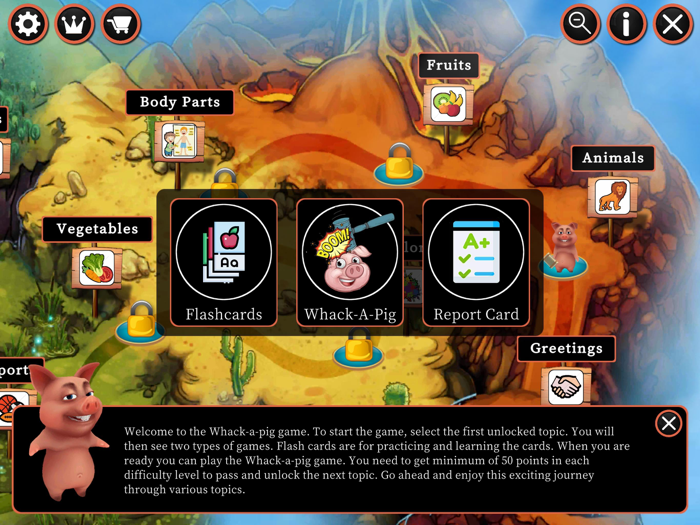 Whack A Pig French Vocab Game