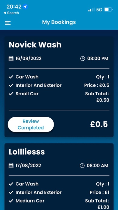 NovoWash Screenshot