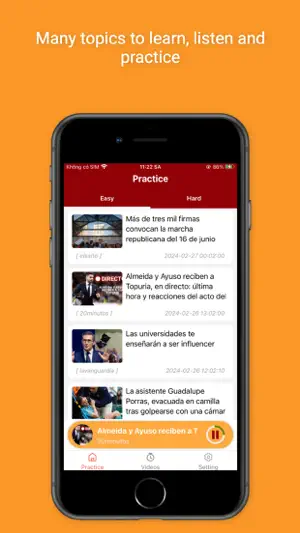 Learn Spanish: News & Audio screenshot 1