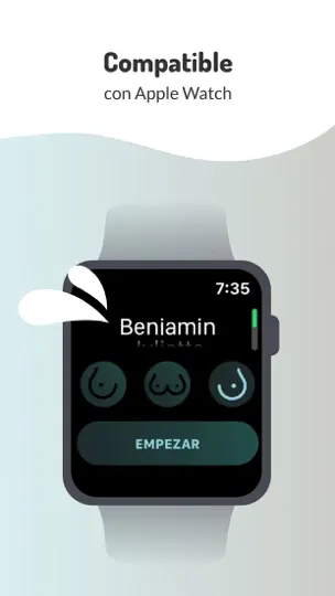 Captura de pantalla de LactApp en iPhone 9