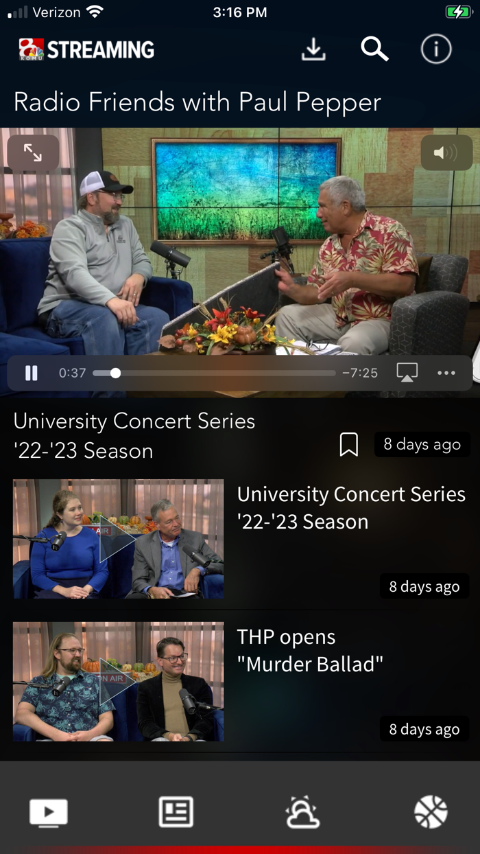 KOMU 8 Mobile Streaming