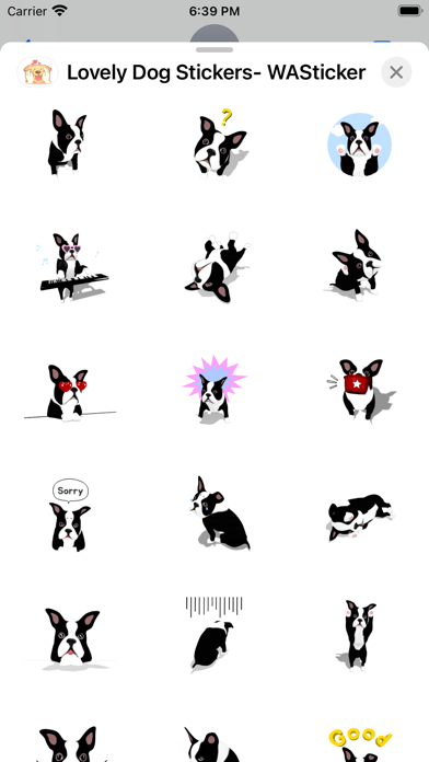 Lovely Dog Stickers- WASticker Screenshot