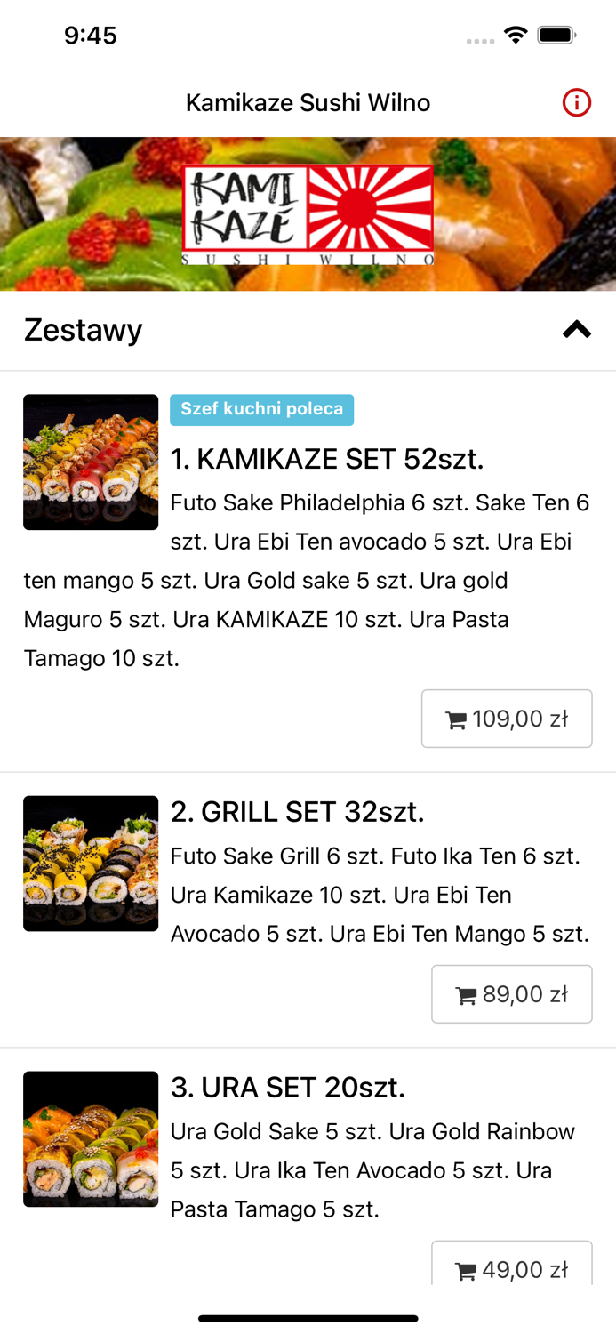 Kamikaze Sushi Wilno