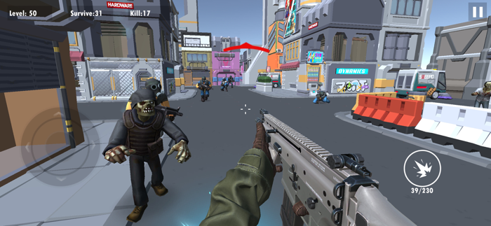 Gun BattleShooting Zombie