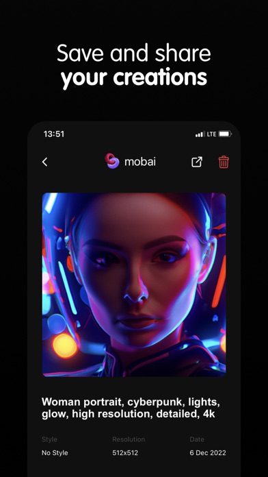 MobAI - AI Art Generator Screenshot