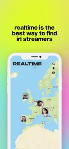 Realtime: IRL Streaming Map screenshot #1 for iPhone