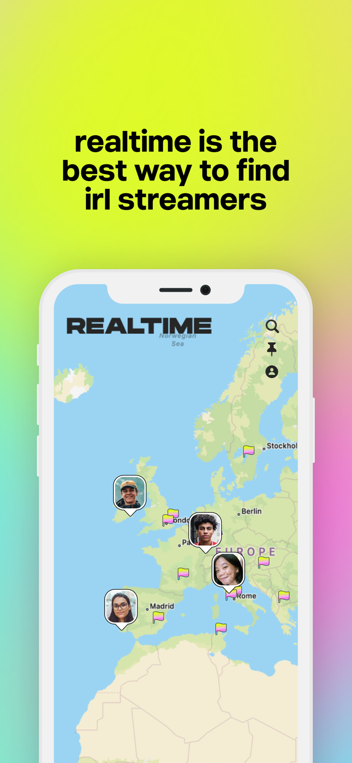 Realtime IRL Streaming Map