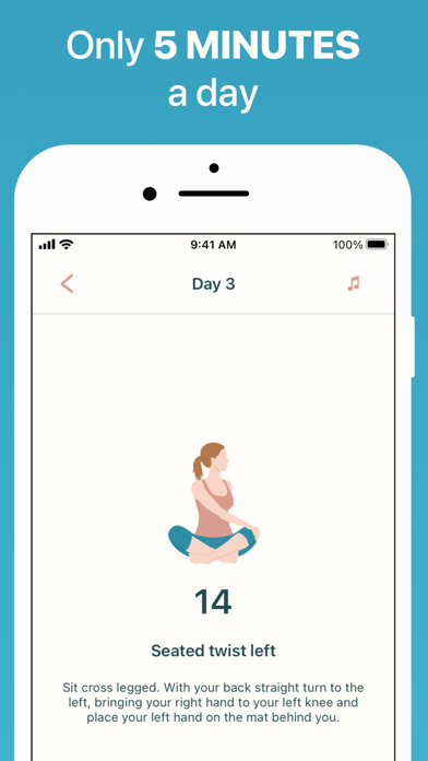 5 Minute Yoga Workouts screenshot 2