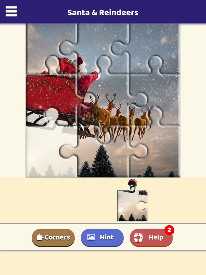 Santa and the Reindeers Puzzle