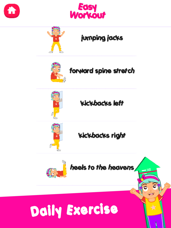 Kids Height Increase Workout iPad screenshot 6 - Health & Fitness app
