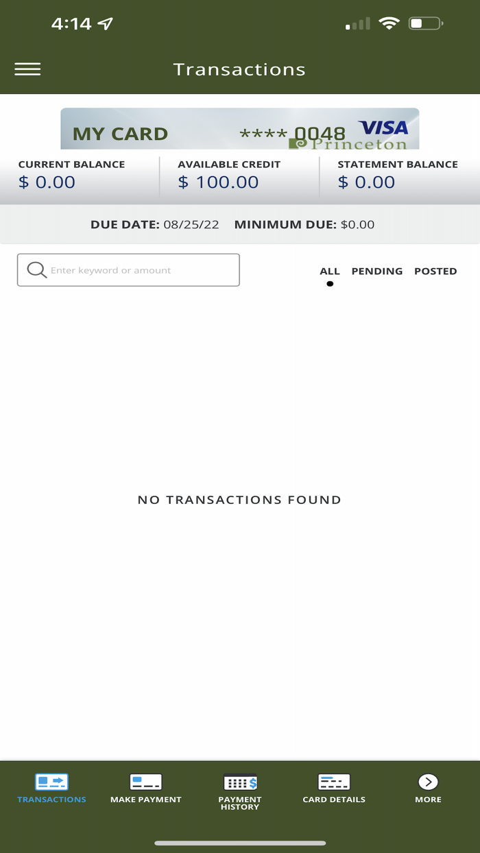 Princeton Federal CU Cards