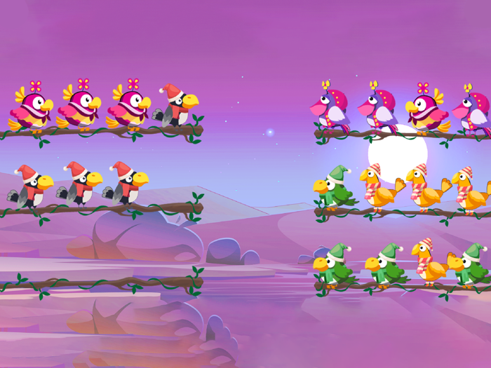 Bird Sort By Color Puzzle