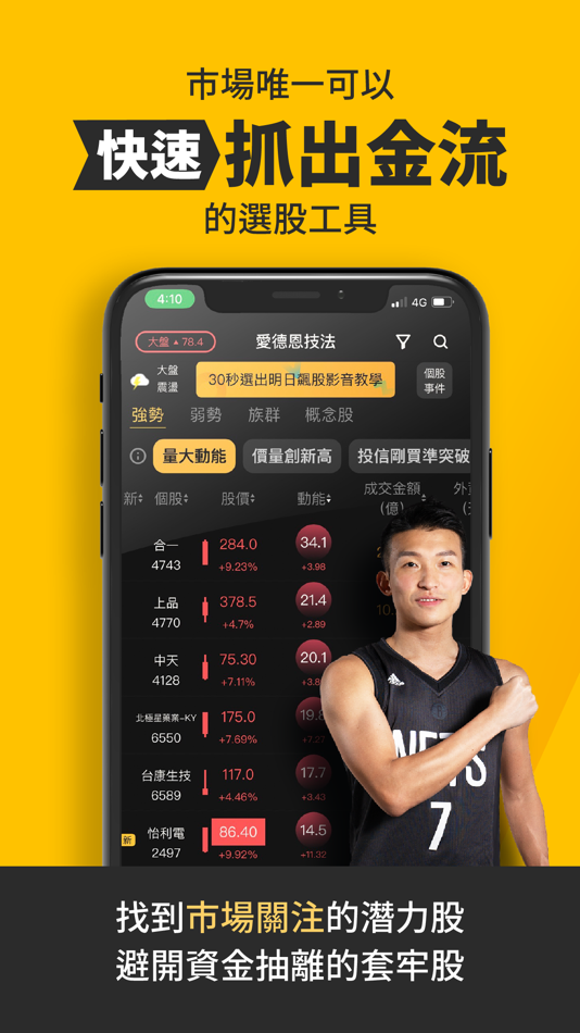 #2. 愛德恩小朋友-找出動能強勢股票 (iOS) 由: CMoney