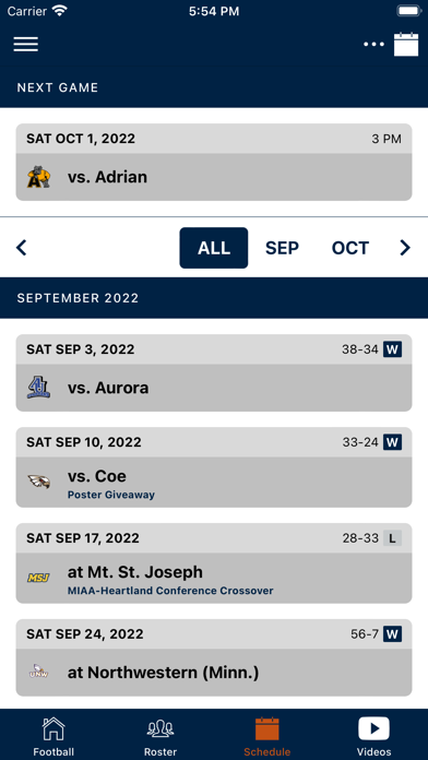 Hope College Athletics Screenshot