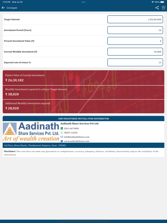 Aadinath Shares
