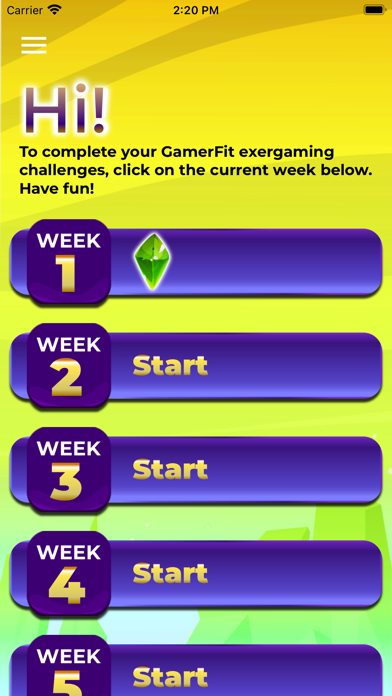 GamerFit Health Screenshot