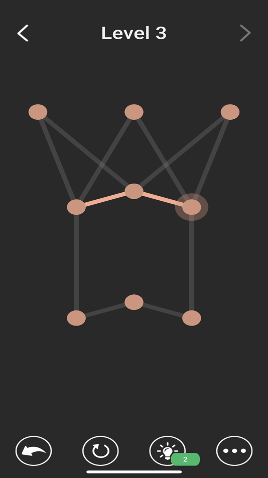 #5. One Line Connect Dots Logic IQ (iOS) Podle: Prathed Sangwongvanit