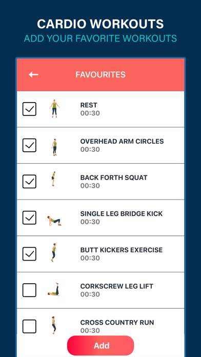 Cardio Fitness Daily Workouts Screenshot