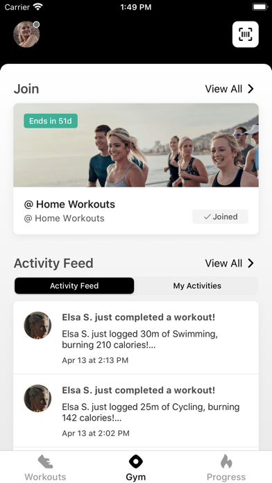 GYM-24 Club App Screenshot