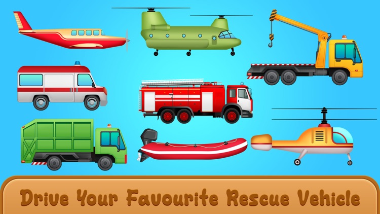 Fire Truck Rescue Truck Games screenshot-5