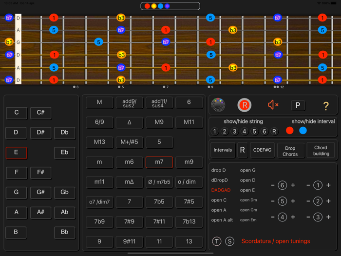 Guitar Chords in Colours