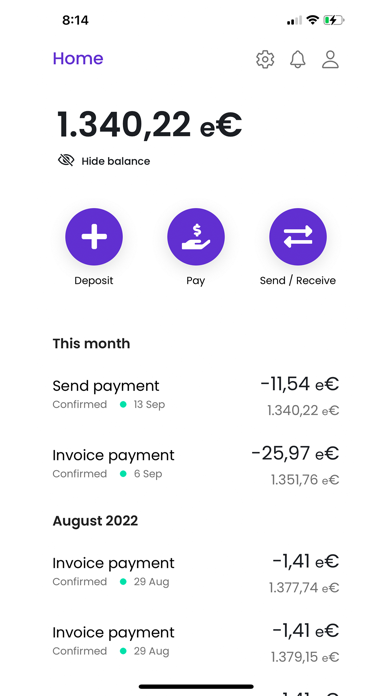 TurinWallet Screenshot