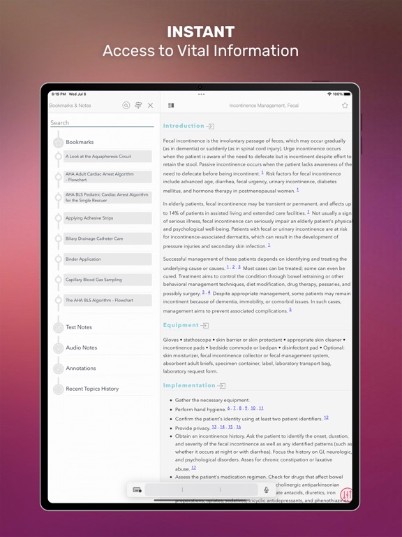 Lippincott Nursing Procedures iPad screenshot 7 - Medical app