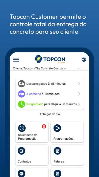 Cliente Tecno Concreto Screenshot