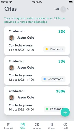 Fisiotrack Go screenshot 4
