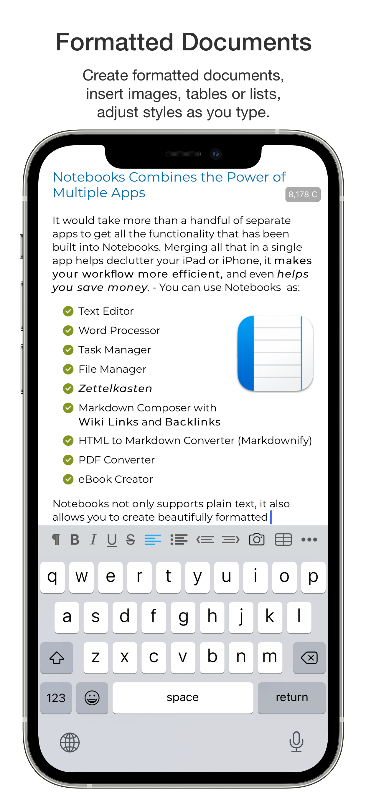 Notebooks – Write and Organize