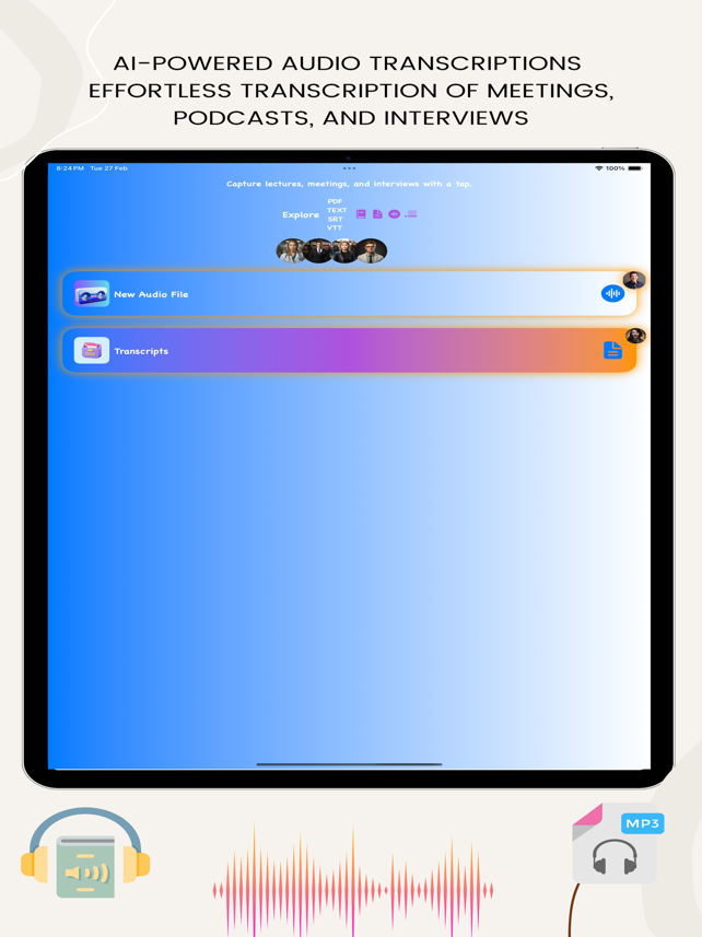 AI Transcribe  Audio, Video Screenshot