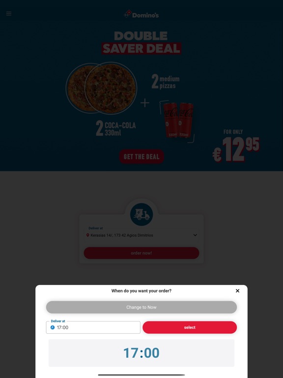 Domino's Pizza Greece iPad screenshot 2 - Food & Drink app