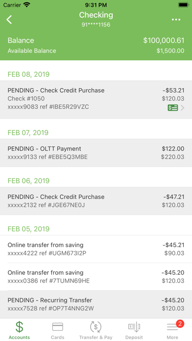 First Federal of Greene County Screenshot