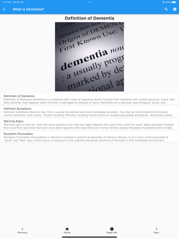 Screenshot #5 pour Dementia Guide Expert