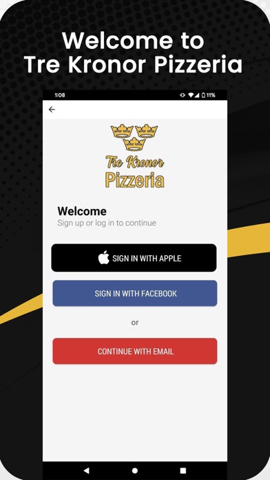 Tre Kronor Pizzeria Gnosjö Screenshot