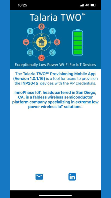 InnoPhaseIoT Wi-Fi Provisioner Screenshot