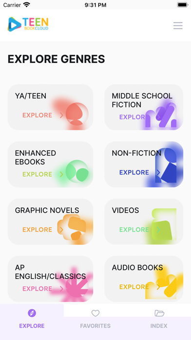 TeenBookCloud Screenshot