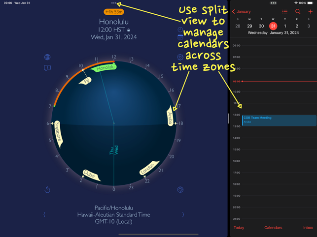 World Clock - Time Shifter Pro Screenshot