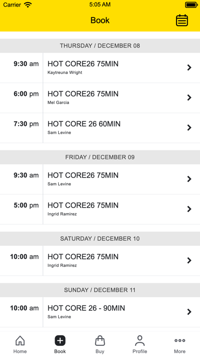 Sunshine Hot Yoga Screenshot